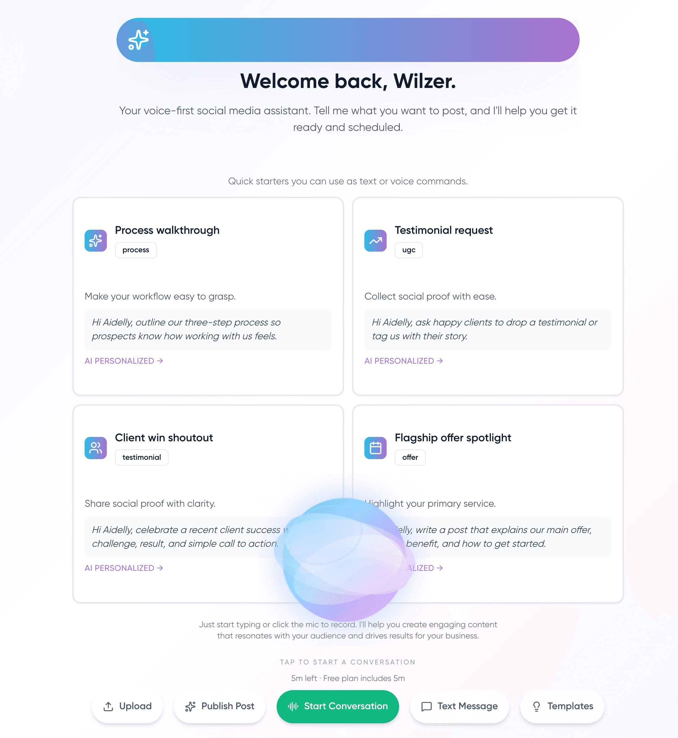 You Speak. Your Content's Ready.