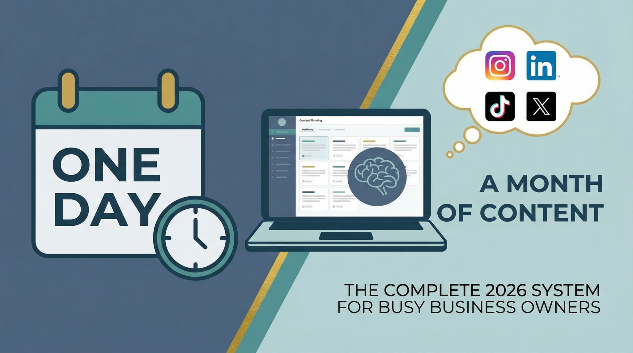 How to Create a Month of Social Media Content in One Day: The Complete 2026 System for Busy Business Owners