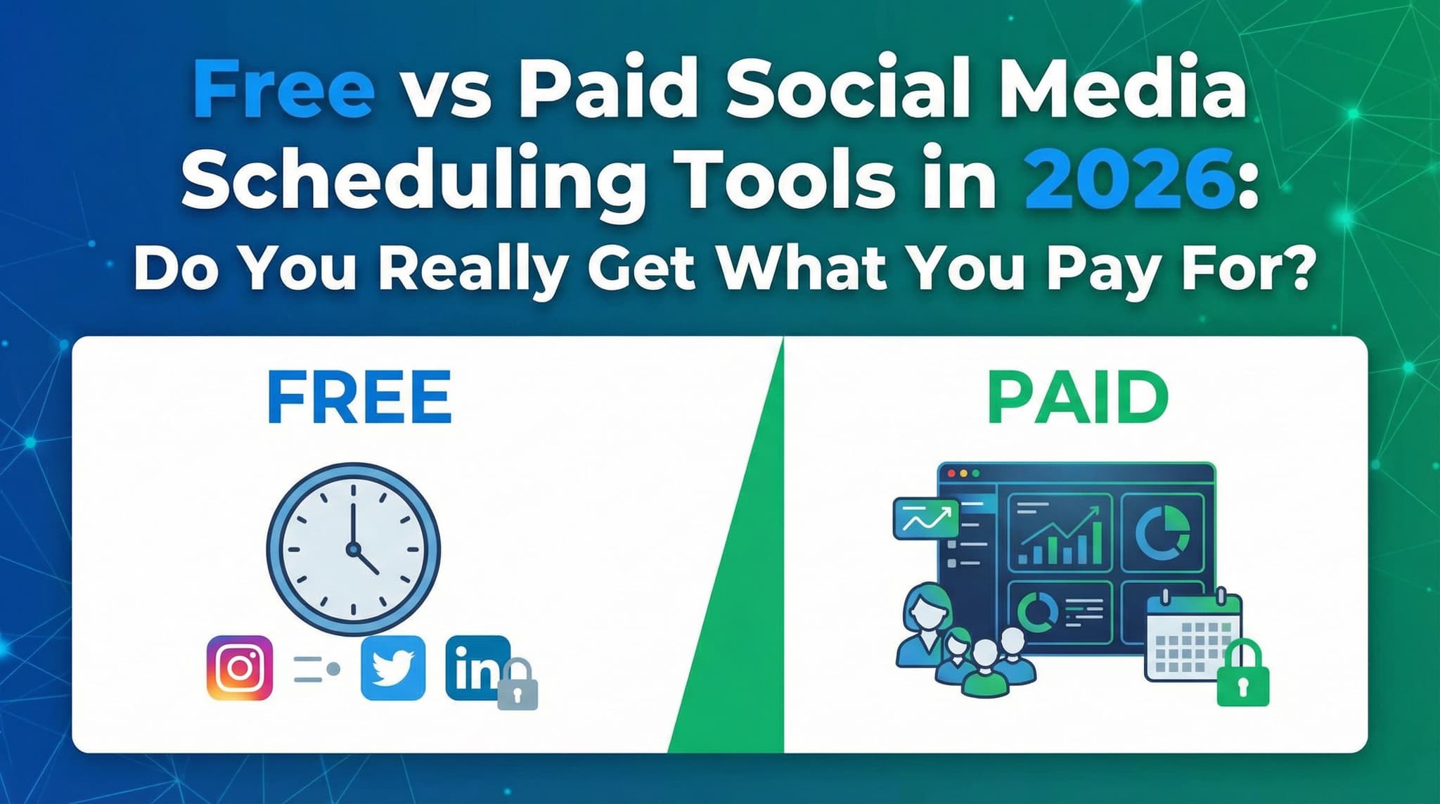 Free vs Paid Social Media Scheduling Tools in 2026: Do You Really Get What You Pay For?