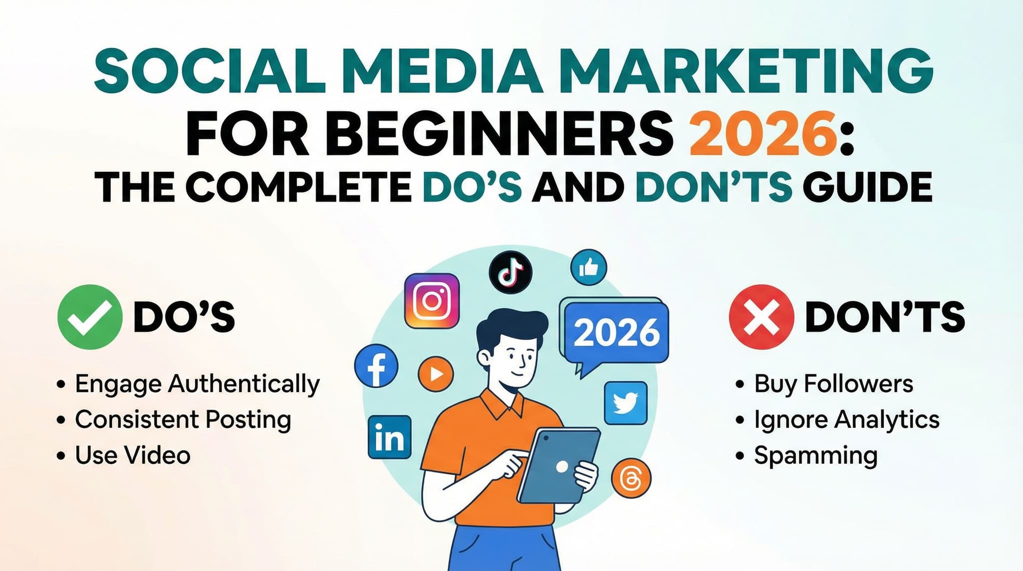 Social Media Marketing for Beginners 2026: The Complete Do's and Don'ts Guide