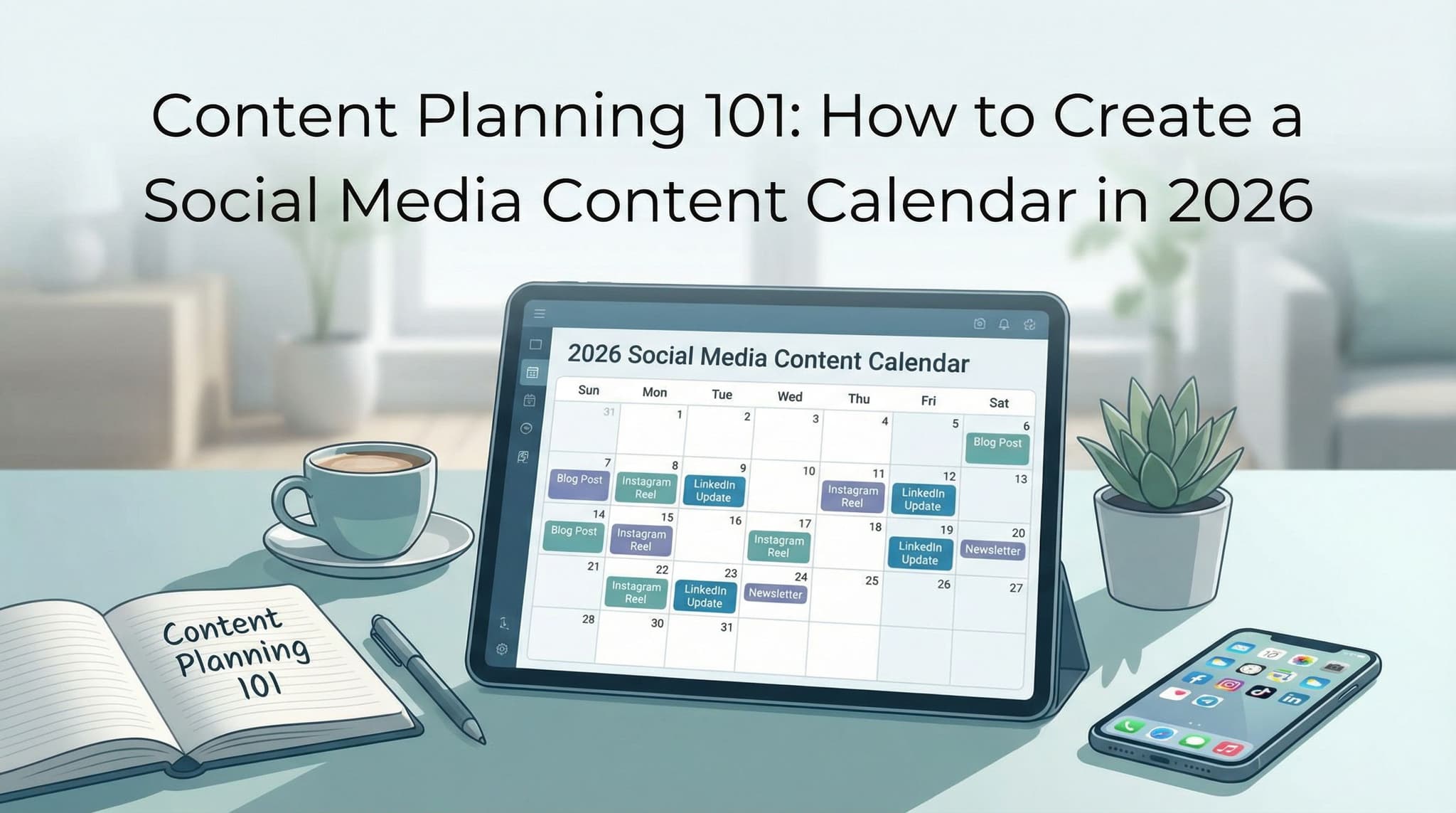 Content Planning 101: How to Create a Social Media Content Calendar in 2026