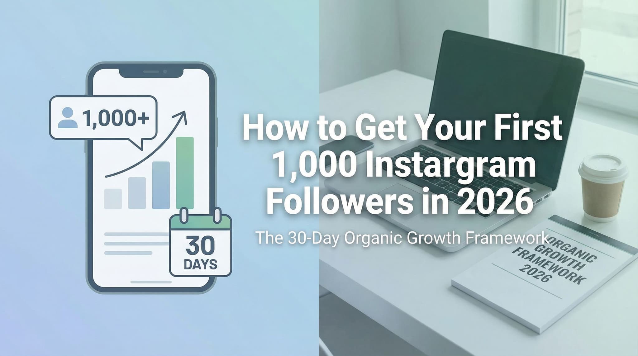 How to Get Your First 1,000 Instagram Followers in 2026: The 30-Day Organic Growth Framework