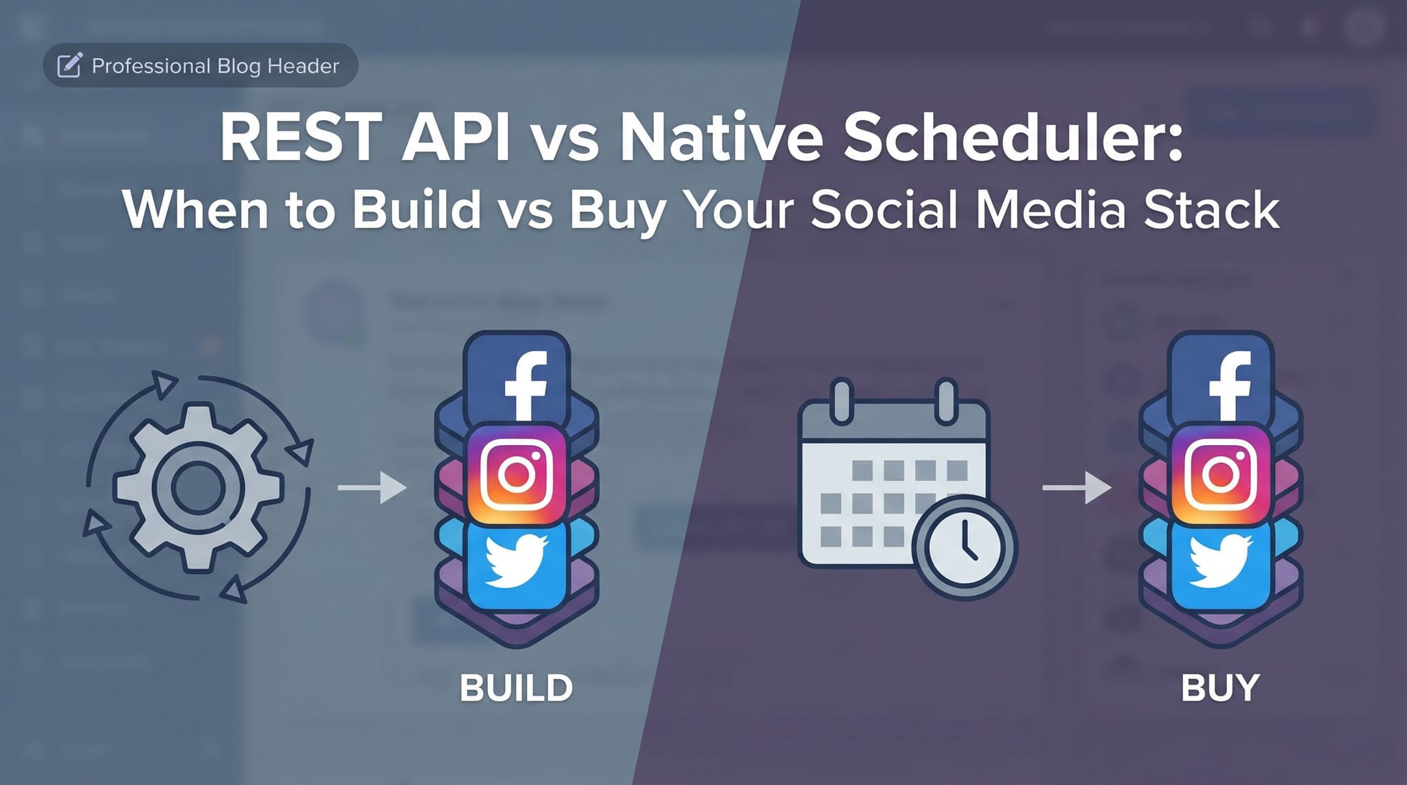REST API vs Native Scheduler: When to Build vs Buy Your Social Media Stack