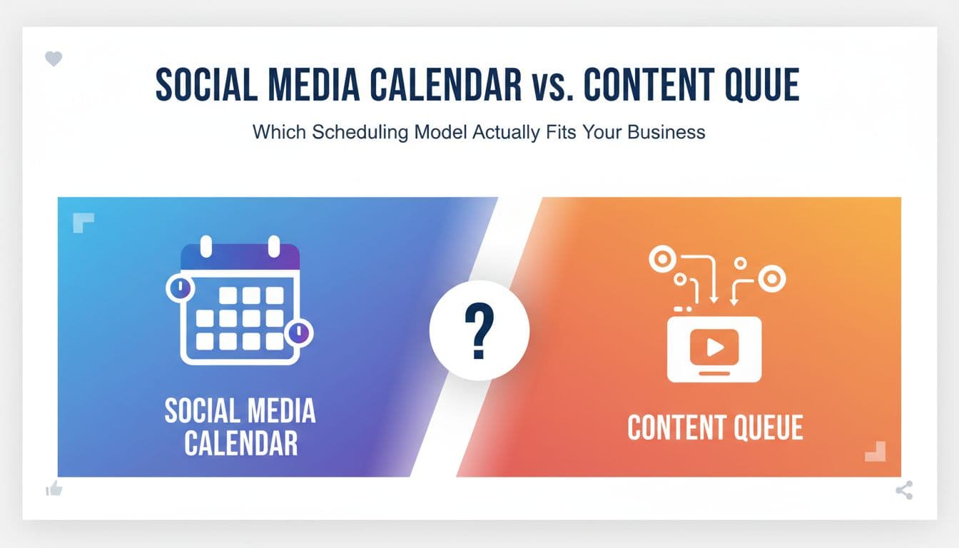 Social Media Calendar vs. Content Queue: Which Scheduling Model Actually Fits Your Business