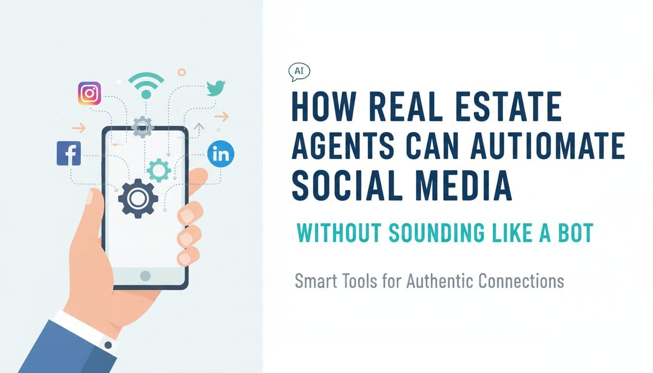 How Real Estate Agents Can Automate Social Media Without Sounding Like a Bot