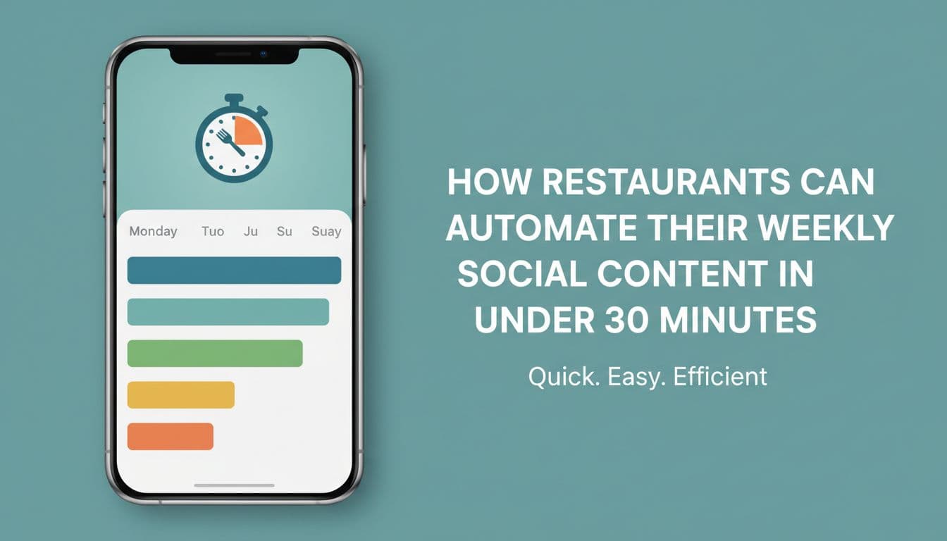 How Restaurants Can Automate Their Weekly Social Content in Under 30 Minutes